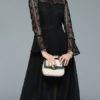 Elegant Lace Patchwork Bell Vintage Dress - Image 5