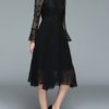 Elegant Lace Patchwork Bell Vintage Dress - Image 2