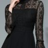 Elegant Lace Patchwork Bell Vintage Dress - Image 8