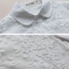 Embroidery Lapel 3/4 Sleeve Blouse - Image 5
