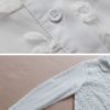 Embroidery Lapel 3/4 Sleeve Blouse - Image 6