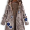 Ethnic Print Fleece Hooded Coat - Image 2