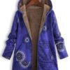 Ethnic Print Fleece Hooded Coat - Image 14