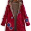 Ethnic Print Fleece Hooded Coat - Image 16
