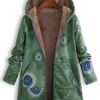 Ethnic Print Fleece Hooded Coat - Image 5