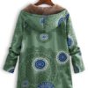 Ethnic Print Fleece Hooded Coat - Image 6