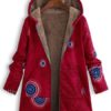 Ethnic Print Fleece Hooded Coat - Image 7