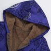 Ethnic Print Fleece Hooded Coat - Image 9