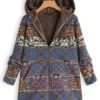 Ethnic Print Hooded Coat - Image 6