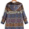 Ethnic Print Hooded Coat - Image 7