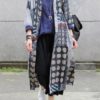 Ethnic Print Long Thin Coat - Image 5