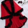Faux Fur Layered Women Cloak Coats - Image 5