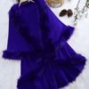 Faux Fur Layered Women Cloak Coats - Image 8