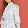 Floral Print Spring Autumn Boho Solid Dress - Image 5