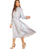 Floral Print Spring Autumn Boho Solid Dress - Image 6