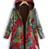 Floral Print Hooded Vintage Jacket
