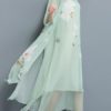 Floral Print Two Pieces Irregular Tank Dress - Image 7