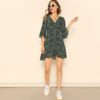 Floral Summer Bohemian Beach Casual Mini Dresses - Image 4
