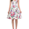 Floral Vintage Flowers Printed Retro Dress