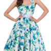 Floral Vintage Flowers Printed Retro Dress - Image 5