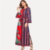 Spring Flounce Sleeve Bohemian Elegant Maxi Dresses