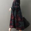 Folk Style Print Vintage Dresses - Image 5