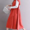 Hooded Women Corduroy Vintage Dress - Image 5
