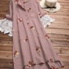 Irregular Embroidered Vintage Dresses - Image 2
