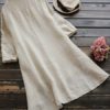 Irregular Hem Long Sleeve Button Blouse - Image 6