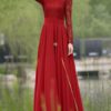 Lace chiffon maxi prom dresses - Image 3