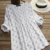 Long Adjustable Sleeve Vintage Blouse - Image 3
