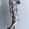 Long Sleeve Buttons Floral Shirt Dress - Image 9