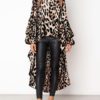 Long Sleeve Irregular Hem Blouse