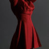 Long Sleeve Shirt Dress Pleated Swing Dress - Image 2