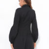 Long Sleeve Shirt Dress Pleated Swing Dress - Image 4