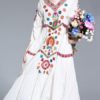 Loose white women maxi dresses