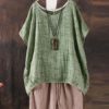 O-Neck Irregular Hem T-shirt - Image 5
