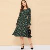 Office Lady Women Long Sleeve Dresses