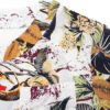 Patchwork Short Sleeve Rayon Blouses - Image 5