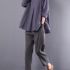 Plaid Long Sleeve Vintage Blouse - Image 3