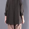 Plaid Long Sleeve Vintage Blouse - Image 9