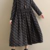 Pockets Floral Print Vintage Dress - Image 10