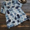 Polka Dot Print Buttons Blouse - Image 2