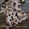 Polka Dot Print Buttons Blouse - Image 3