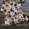 Polka Dot Print Buttons Blouse - Image 4