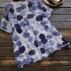 Polka Dot Print Buttons Blouse - Image 6