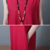 Print Patchwork Sleeveless Vintage Dresses - Image 6