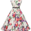 Printed Flower Vintage Dress