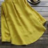 Pure Color Cotton Vintage Blouse - Image 4