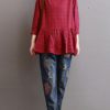 Ruffled Loose Baggy Tops Blouse - Image 10